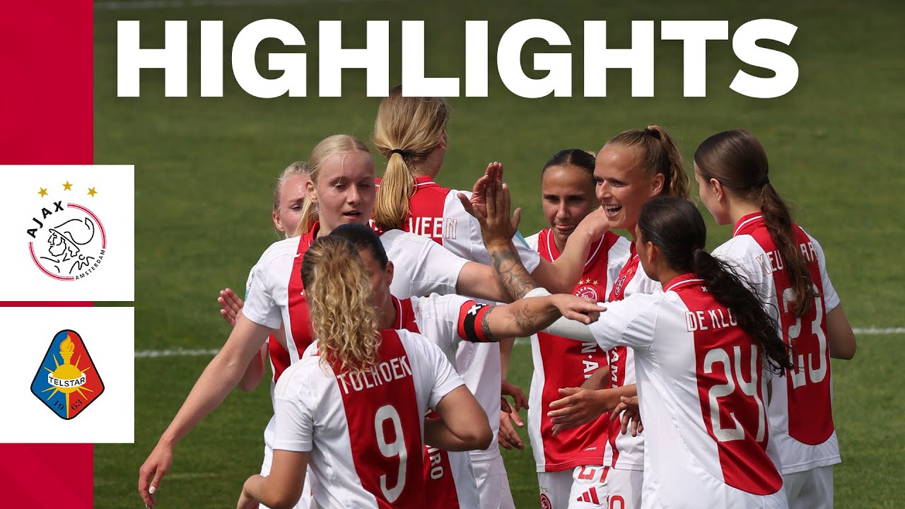 Danique Tolhoek ⚽️⚽️ | Highlights Ajax Vrouwen - Telstar Vrouwen | Azerion Vrouwen Eredivisie