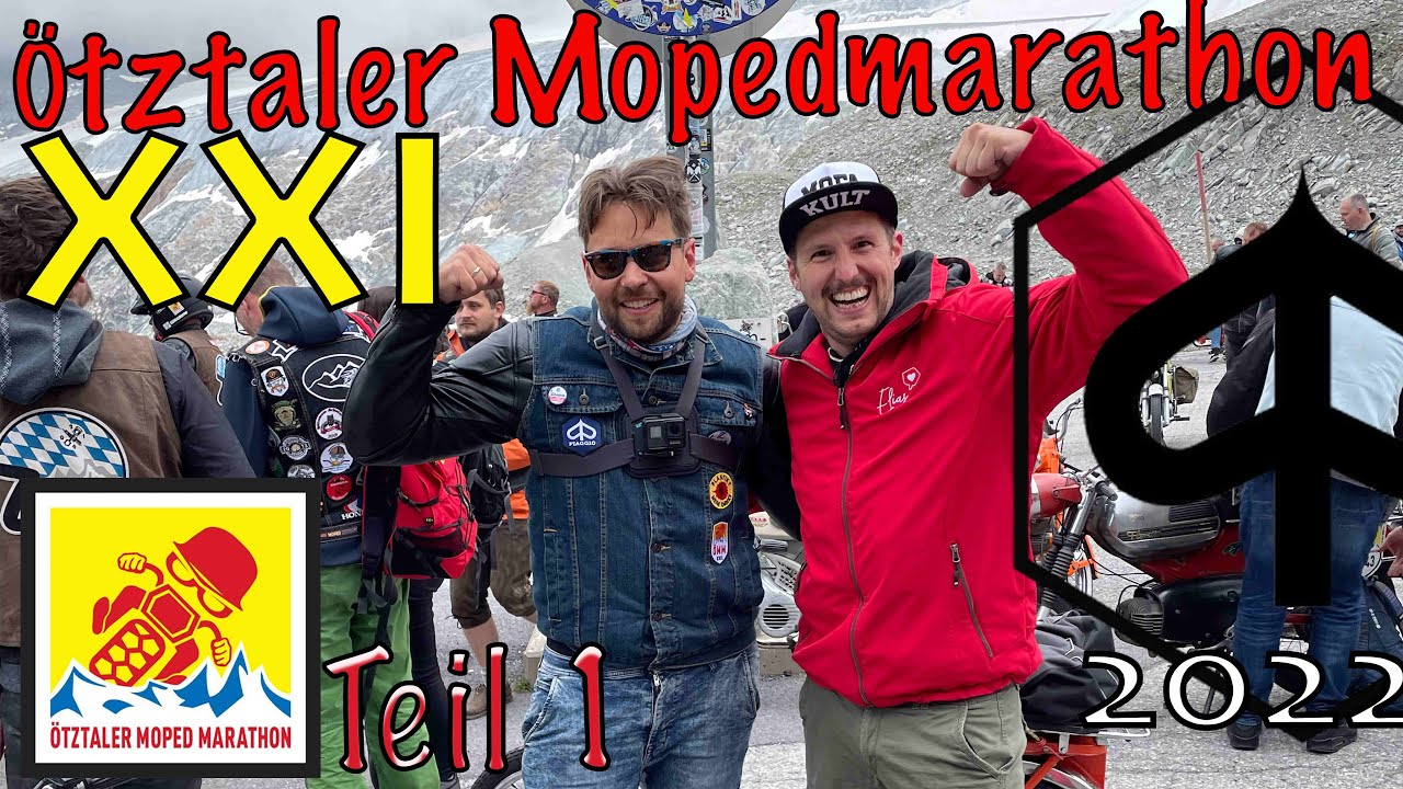 Ötztaler Mopedmarathon | XXI | Teil 1 | Piaggio Ciao | Gletscher Ride Crash