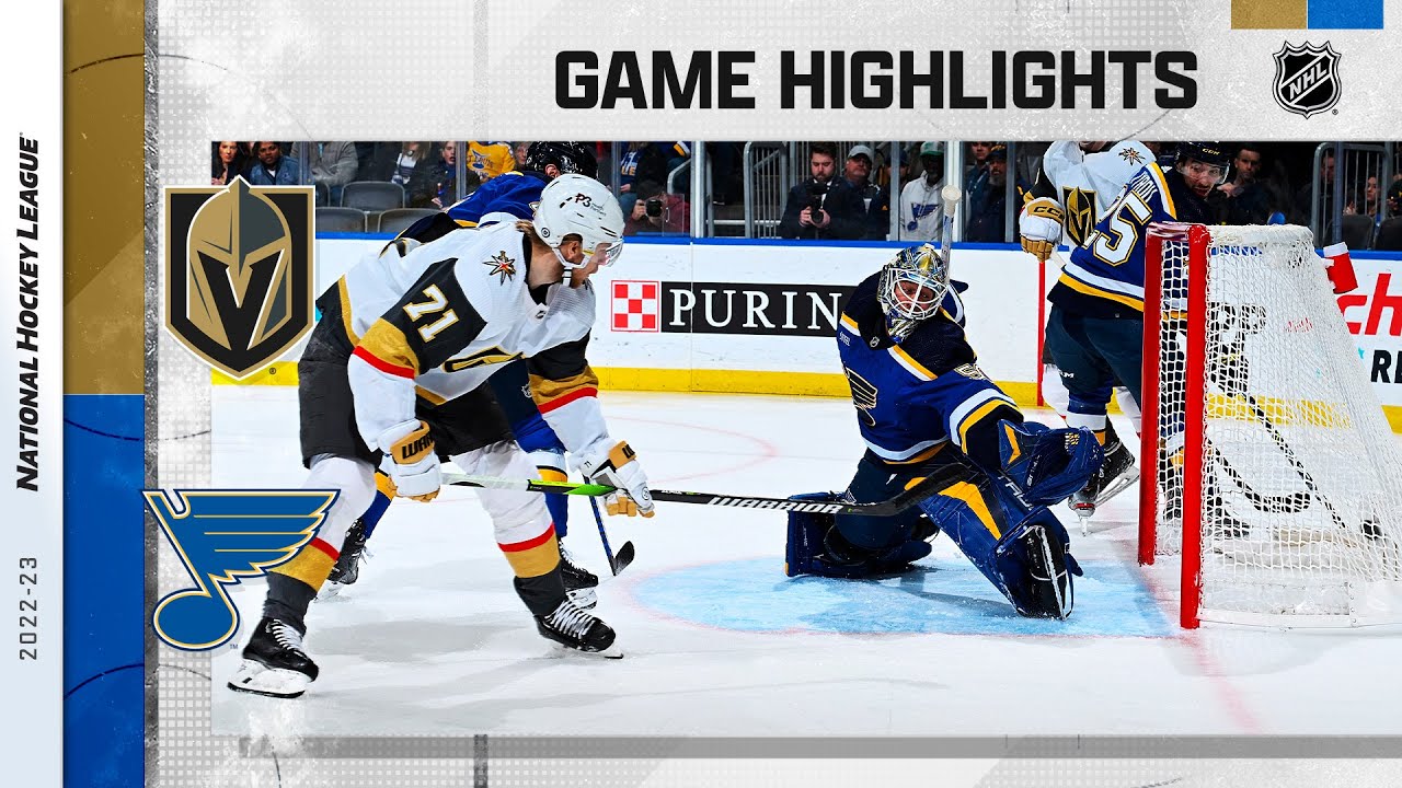 Golden Knights @ Blues 3/12 | NHL Highlights 2023