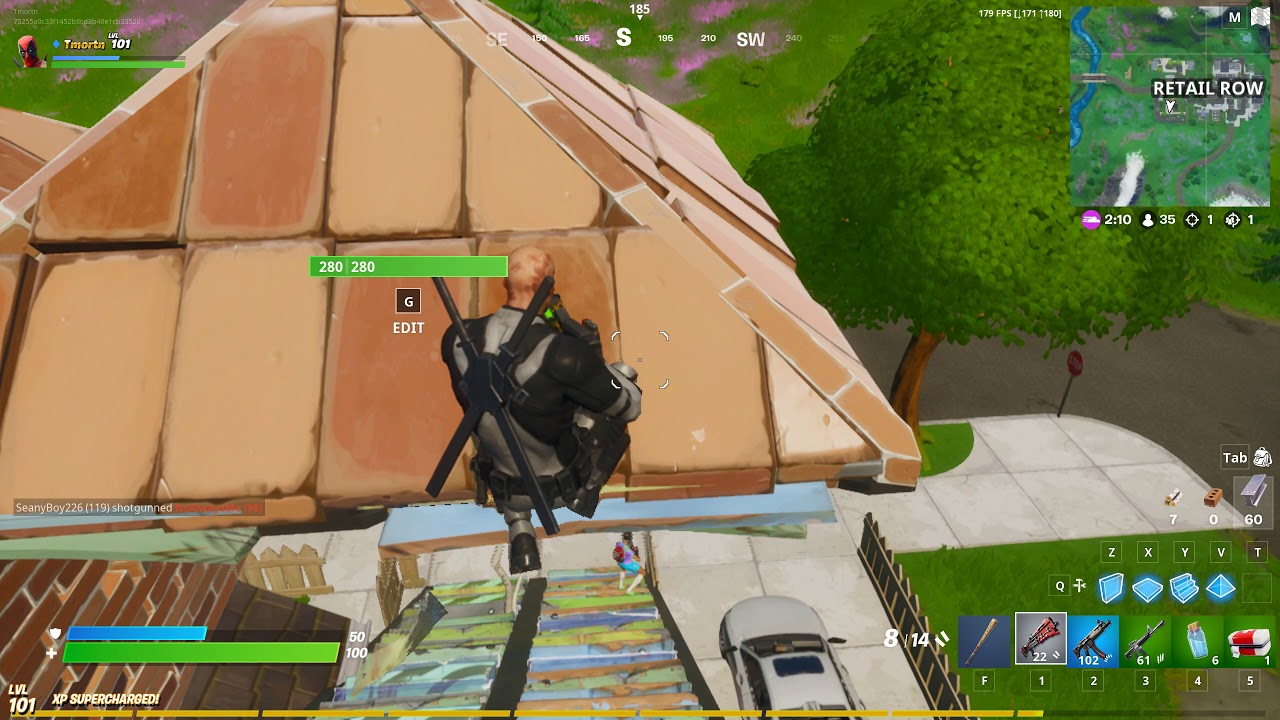 Fortnite: Tactics |  Crouching Deadpool Hidden SoccerSkin