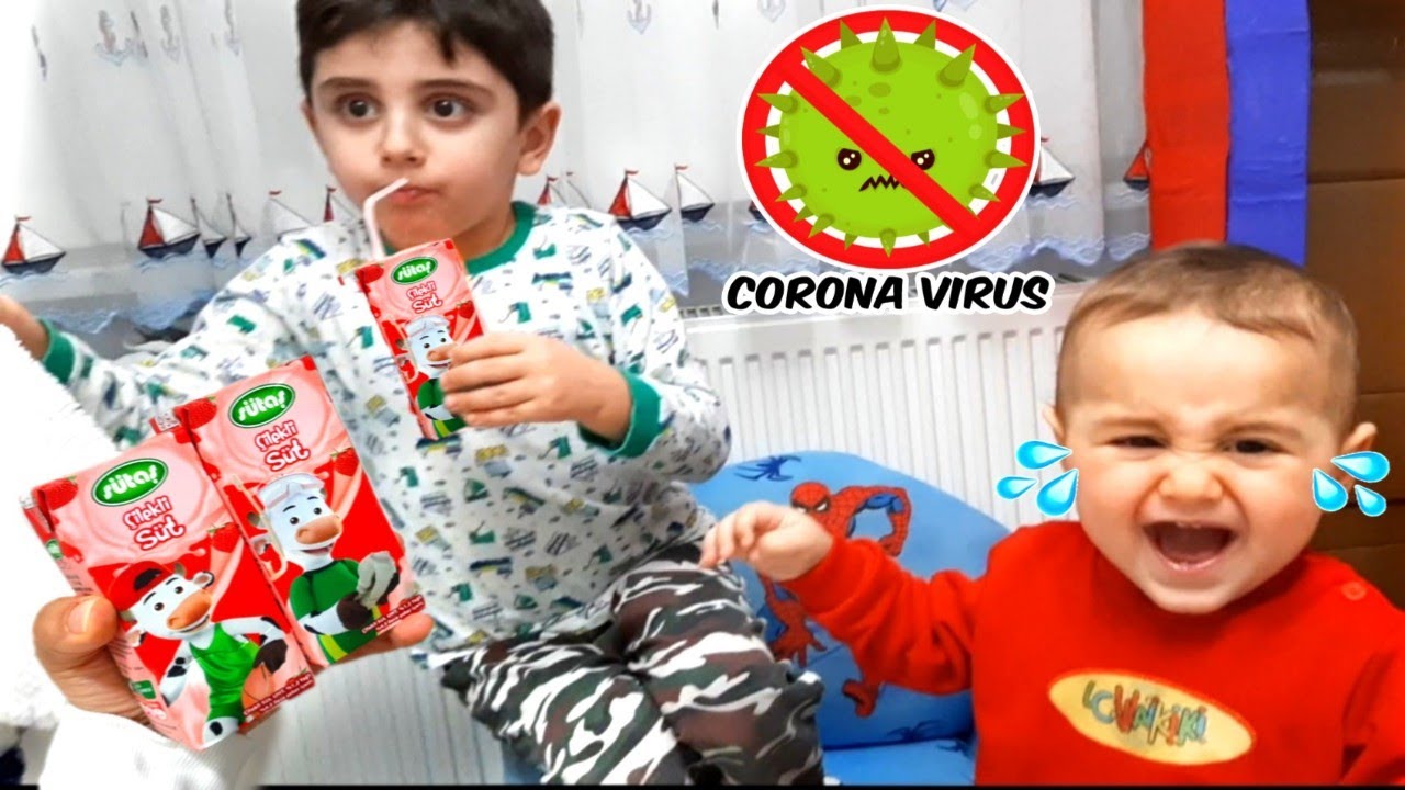Efe ile yusuf emir sütleri paylaşamadı. Eglenceli çocuk videosu