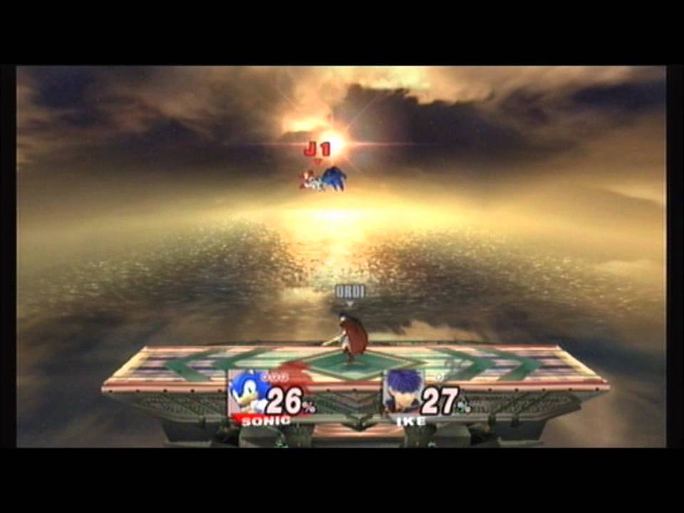 Ssbb (Super Smash Bros Brawl) Pro Sonic vs Ike lvl 9