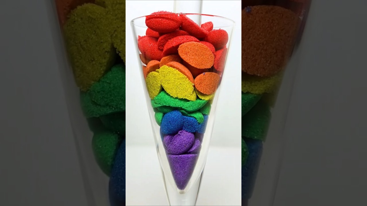 Very Satisfying and Relaxing, Kinetic Sand ASMR, Drop and squish