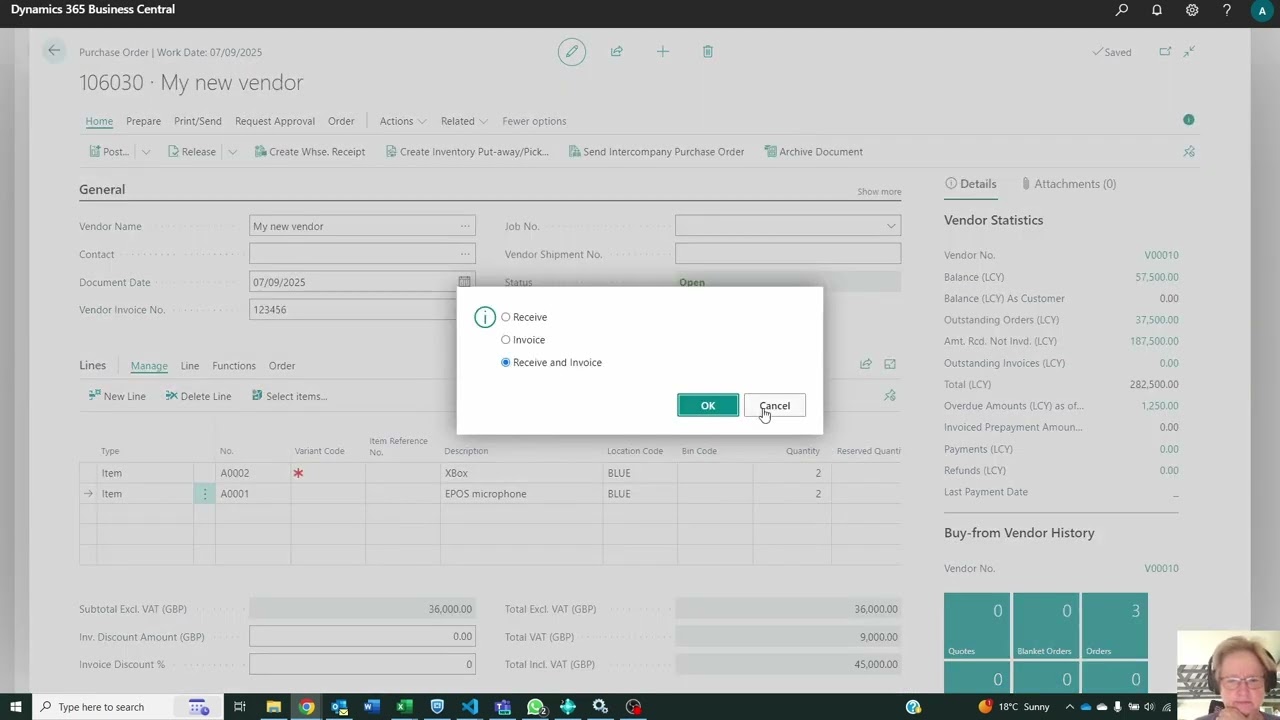 Business Central - managing the use of variants