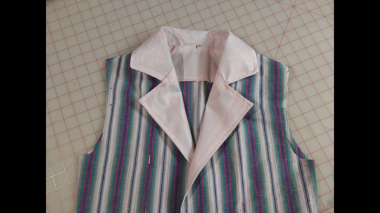 .خياطة الكول الريفير (كول التايور) بالتطبيق علي القماش - هوايتي  -Tailor collar