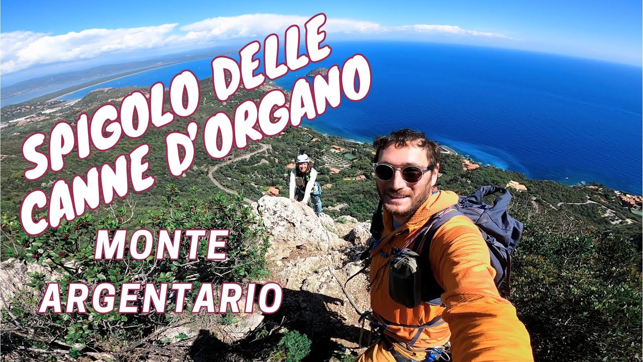 Via Spigolo delle Canne d'Organo (IV+): MERAVIGLIA a PICCO sul MARE dell'ARGENTARIO!
