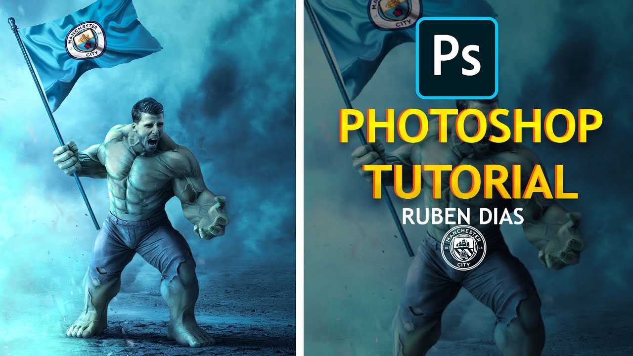 Photoshop tutorial |  photoshop manipulation |ruben dias| football edit