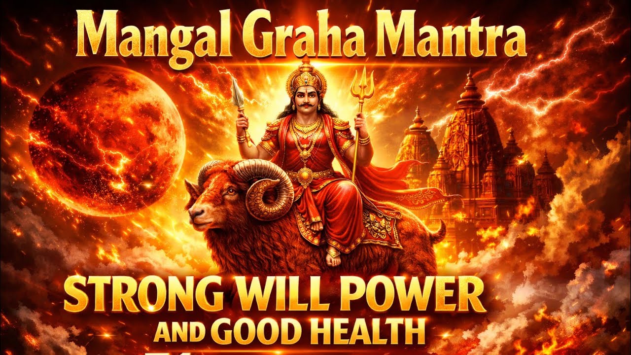 Powerful Mangal Mantra for Strong willpower, Courage & good health | Mangal Dosh Nivaran | 51 Times