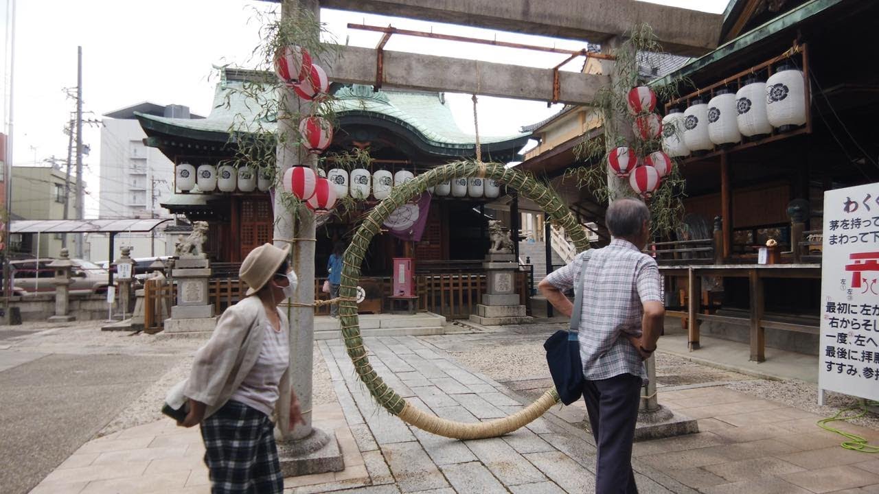 4K JAPAN Chinowa Kuguri (茅の輪くぐり）of Susano-o shrine (素盞男神社) in Nagoya, Aichi - DJI OSMO POCKET