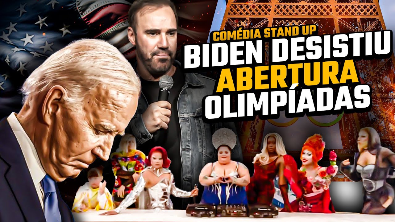 ABERTURA OLIMPÍADAS | ZICO ASSALTADO | BIDEN DESISTIU - STAND UP DIOGO PORTUGAL