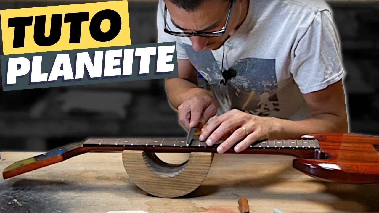 SG Junior - planéité des frettes - guitar frets leveling