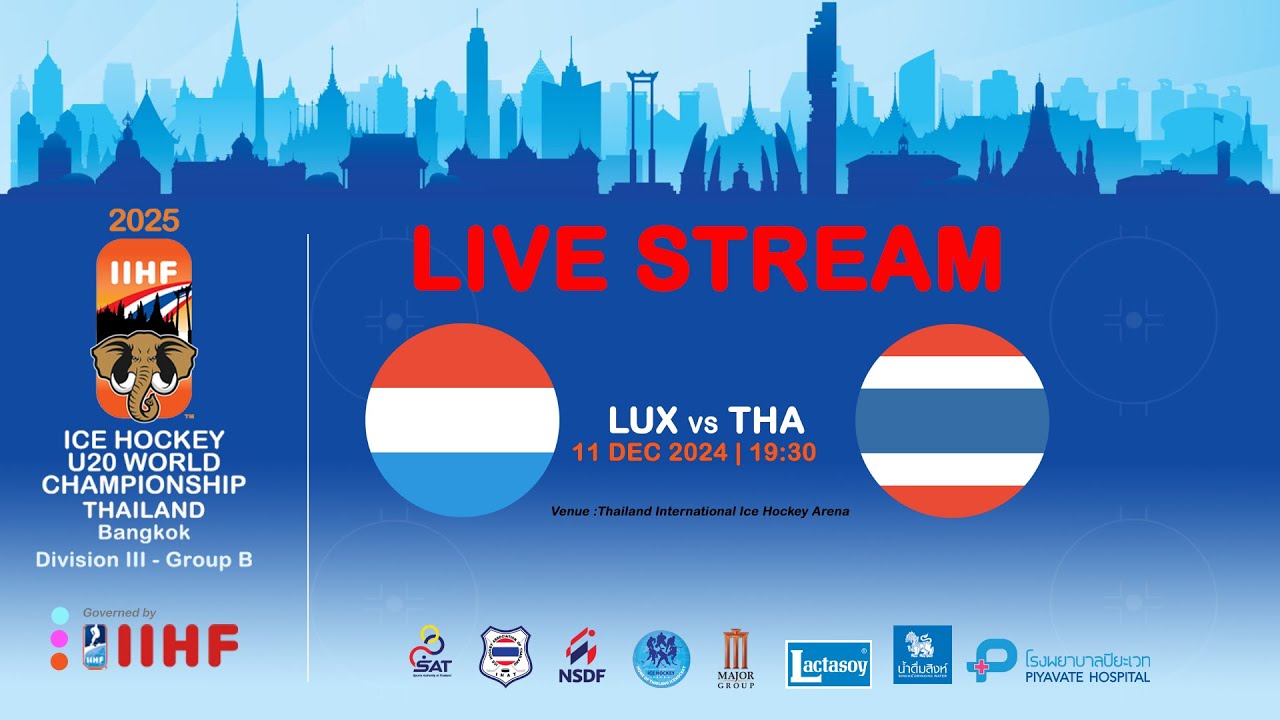 Luxembourg VS Thailand | 2025 Ice Hockey U20 World Championship Division III Group B