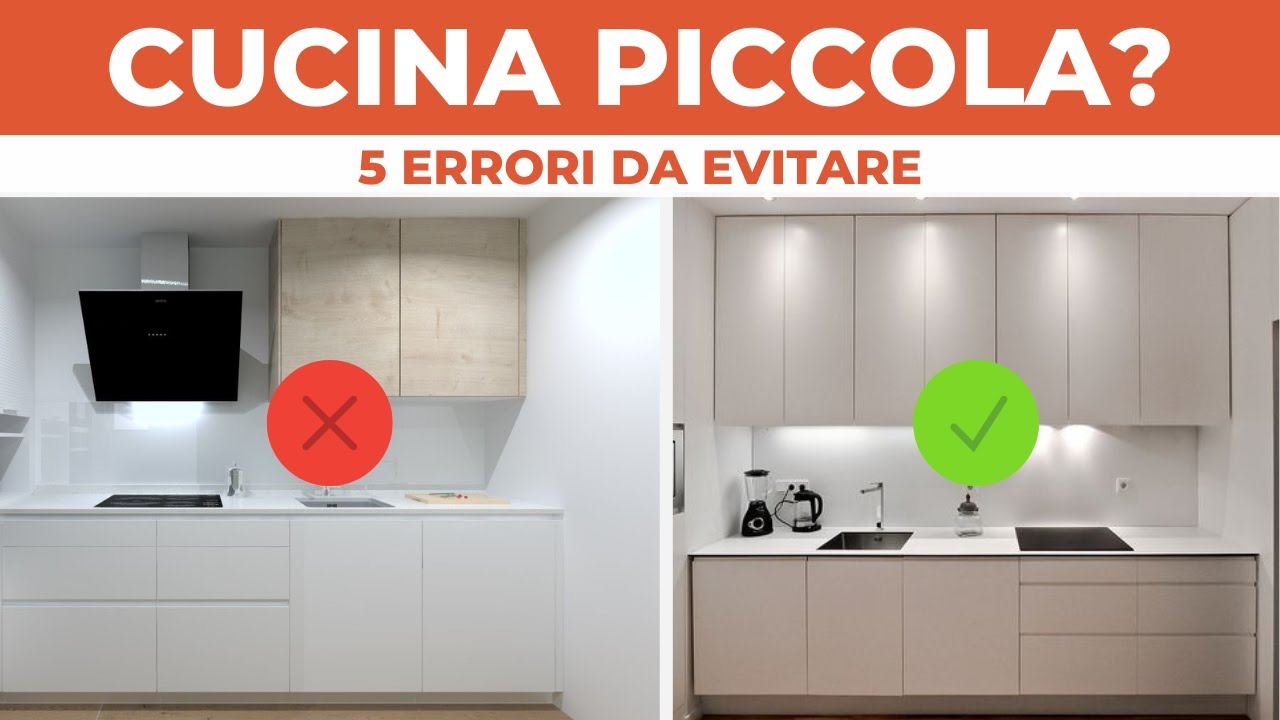CUCINA PICCOLA: 5 errori da evitare | Consigli dell’Architetto