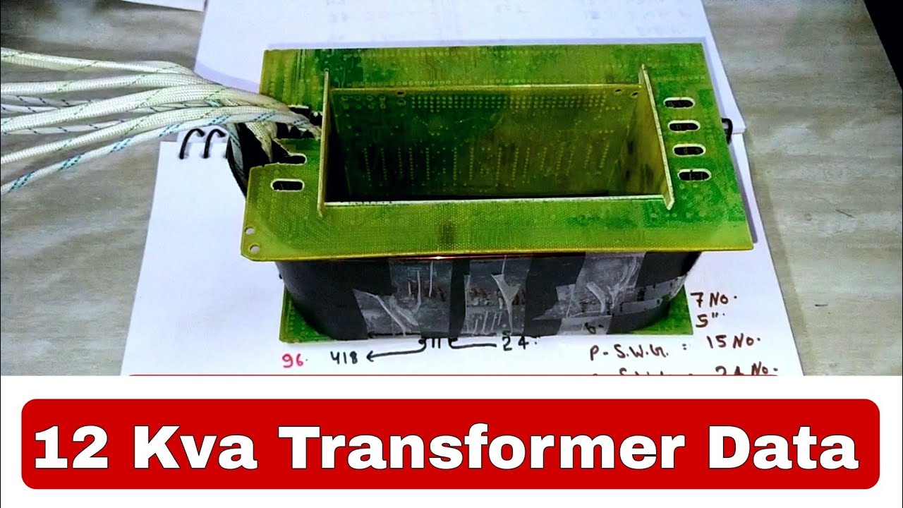 12 Kva Automatic Stabilizer Transformer Winding Data 90v To 300v