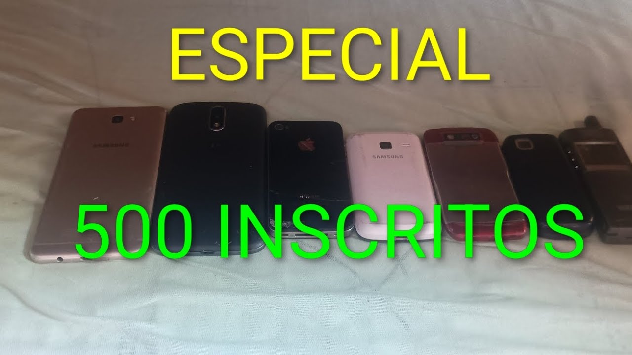 Especial 500 inscritos e despedida da coleção antiga de celulares
