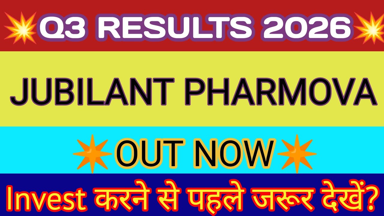 Jubilant Pharmova Q3 Results 🔴 Jubilant Pharma Results 🔴 Jubilant Pharma Share Latest News