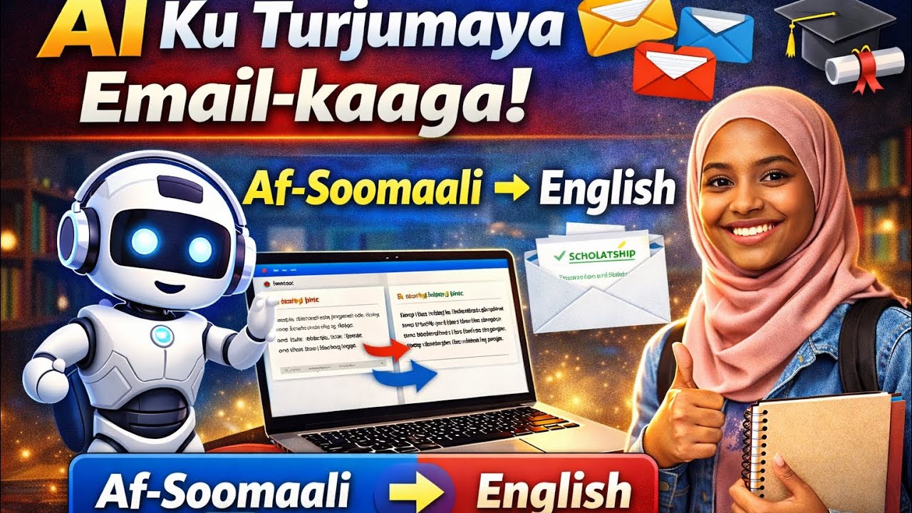 AI Ka Dhig Kaaliyahaaga: Akhri Emails, Turjun Af-Soomaali, Qor Email English | Somali Students Guide
