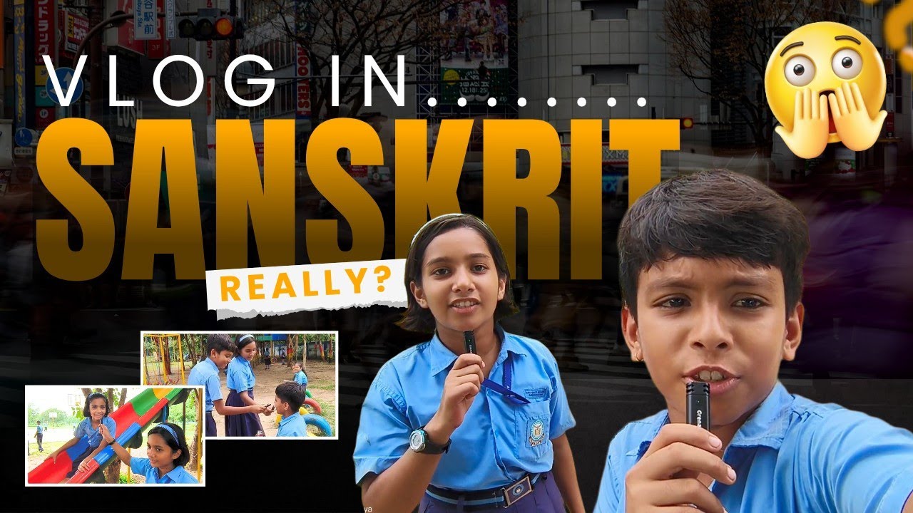 🌍 Education Vlog in Sanskrit,| Air Force School Gandhinagar | Vivek Sankaliya