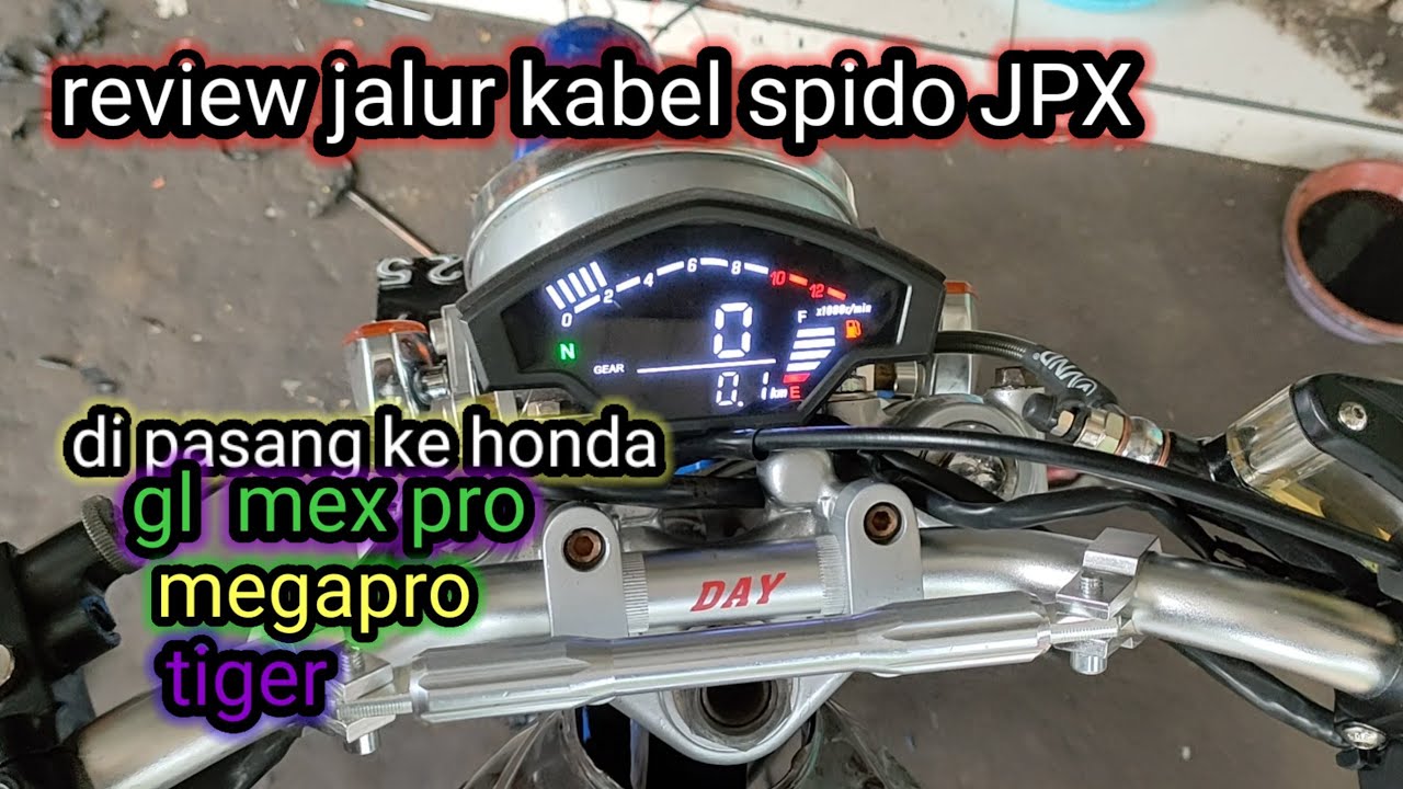 cara pasang jalur kabel spedo jpx di pasang ke Honda cb gl Megapro tiger