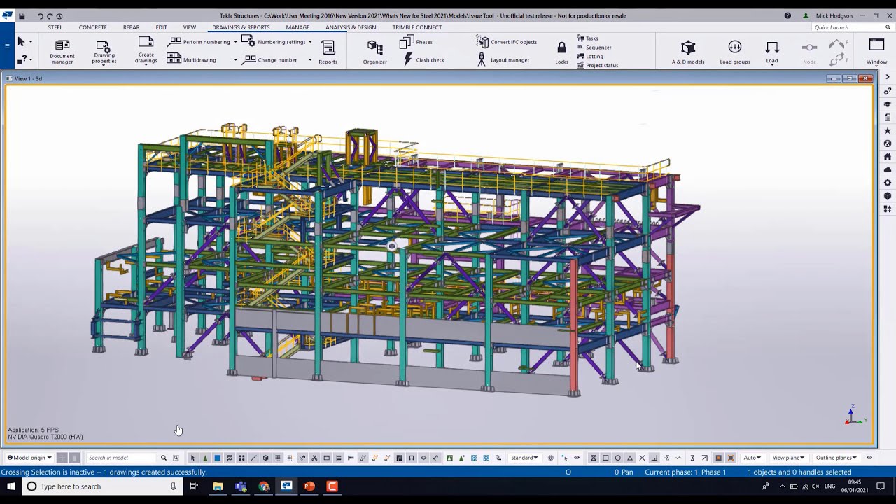 Access to Drawings is Easier than Ever Before - Tekla Structures 2021
