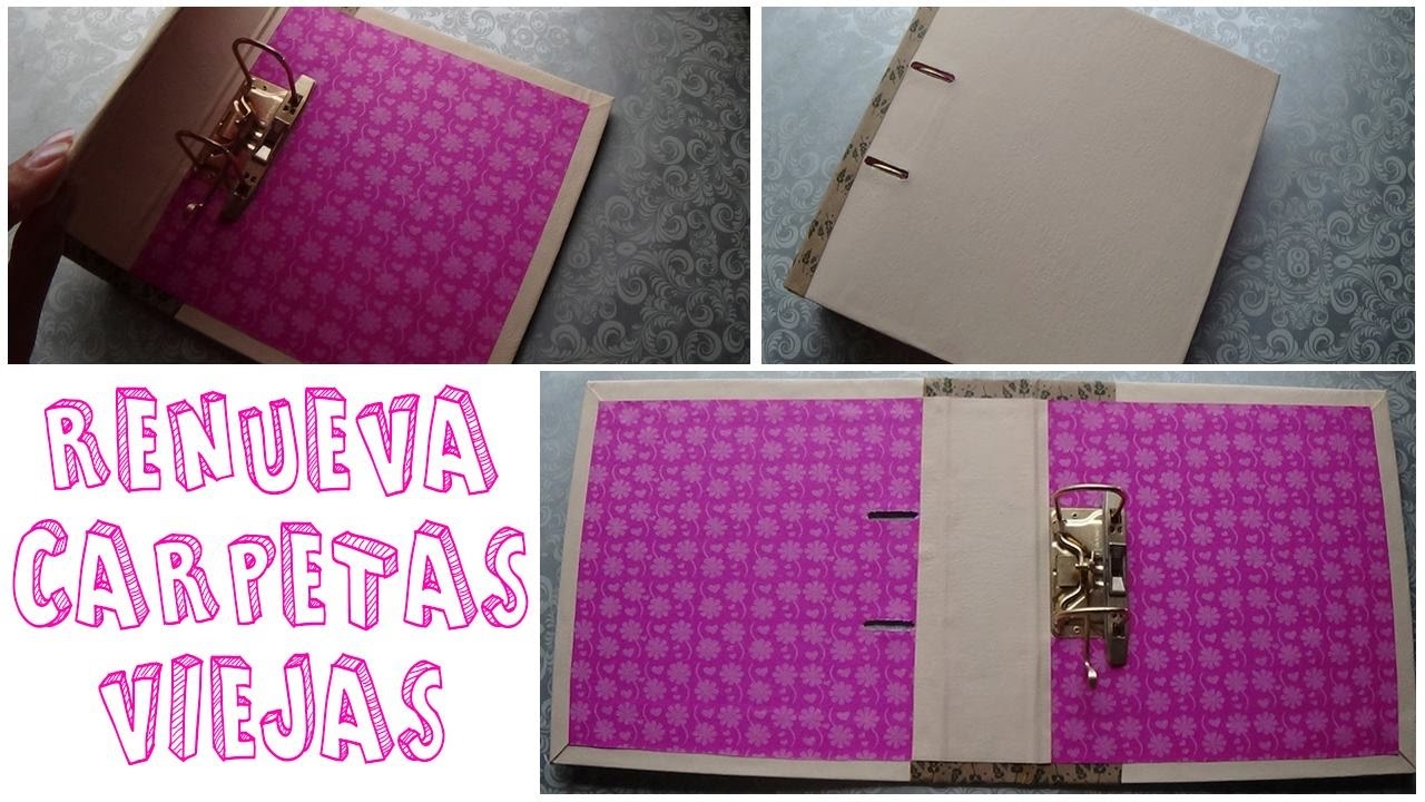 Cómo reciclar/renovar una carpeta vieja│Candy Bu