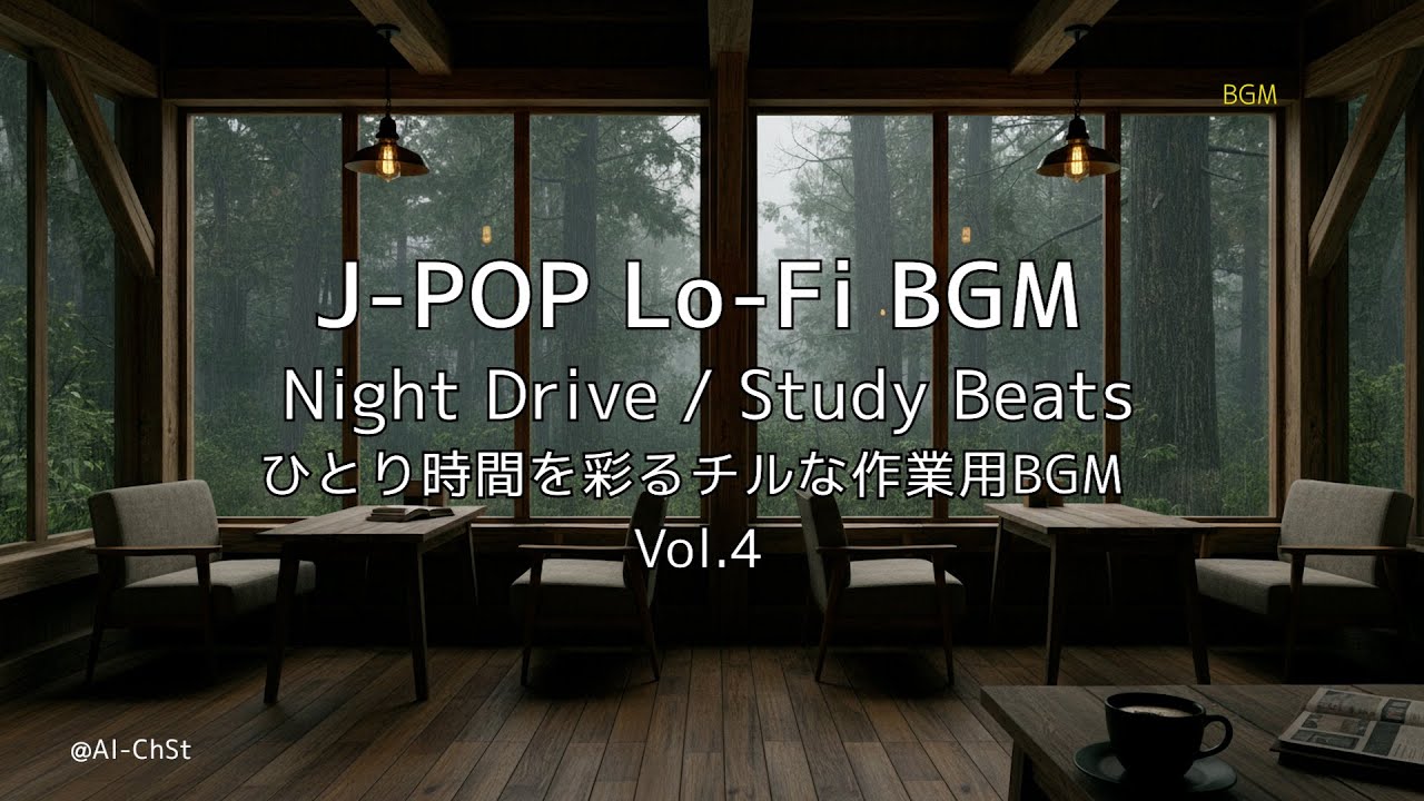 J-POP Lo-Fi BGM - Night Drive / Study Beats Vol.4｜ひとり時間を彩るチルな作業用BGM