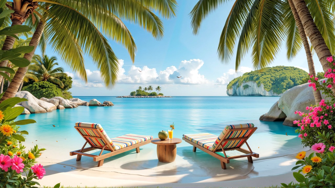 Exquisite Jazz in Luxury Room by Sea for Inner Peace | Soft Jazz Piano for Bright Day & Good Mood