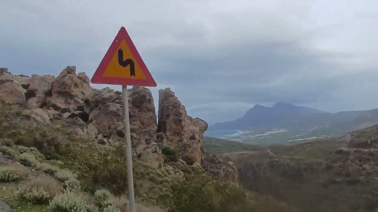 Stunning Coastal Views of Sfinari from Above | Drive through Western Crete #sfinari #creta #greece