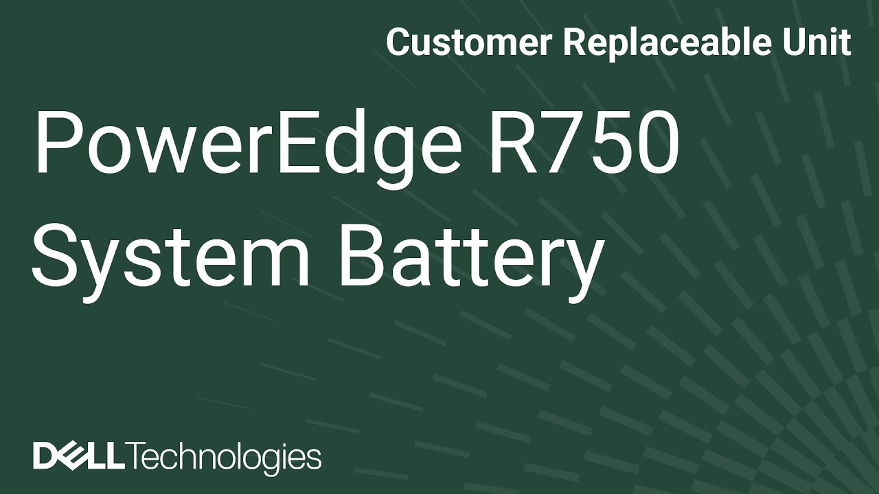 Dell  PowerEdge R750: Remove/Install System Battery