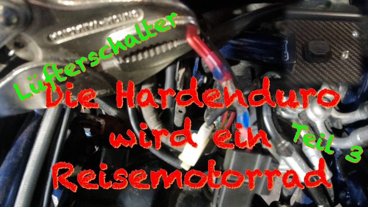 Die Husky 701 wird zu hei&szlig;! Einbau Schalter f&uuml;r L&uuml;fter auch f&uuml;r KTM690-GASGAS700 Teil3