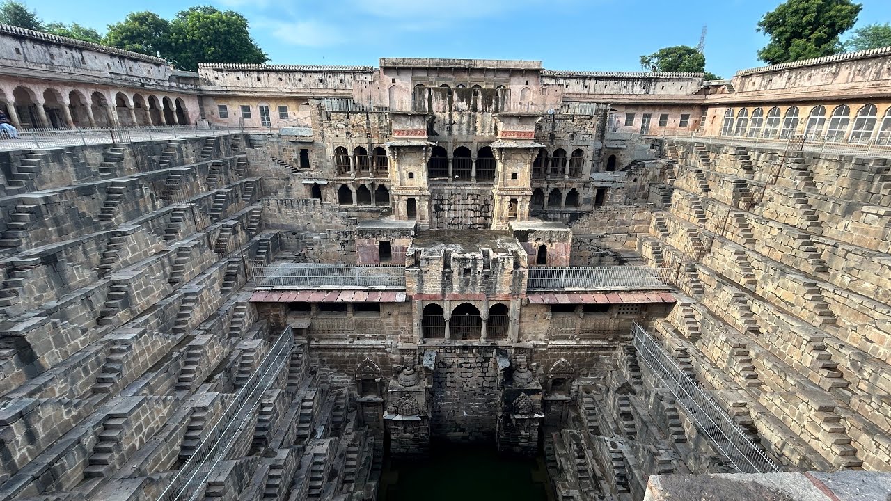 Visit India - Chand Baori Stepwell, in Abhaneri, Rajasthan and Harshat Mata Temple