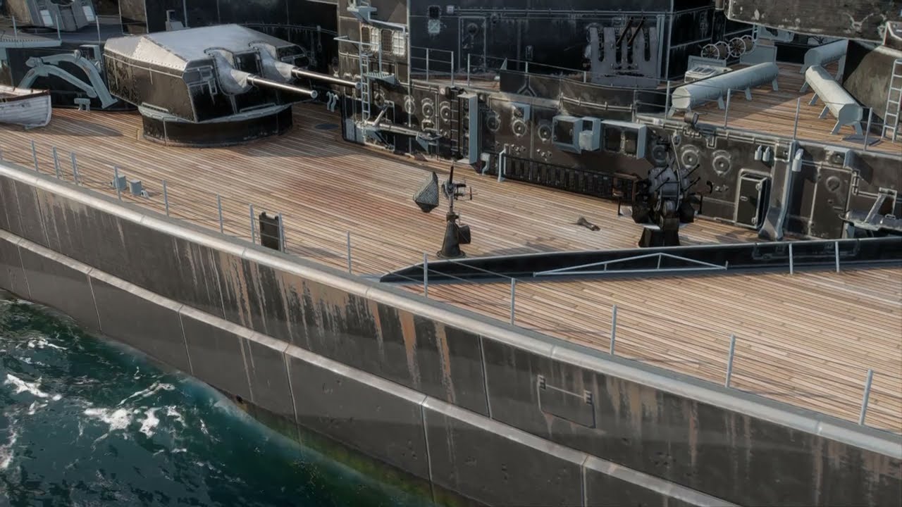 Unsinkable Sam Animation in Bismarck - World of Warships