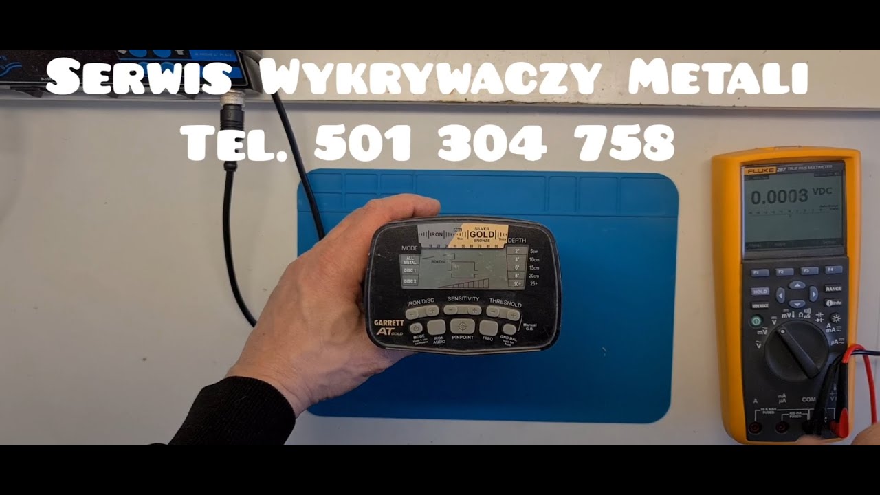 Naprawa Wykrywacza GARRETT AT GOLD nie włącza się.