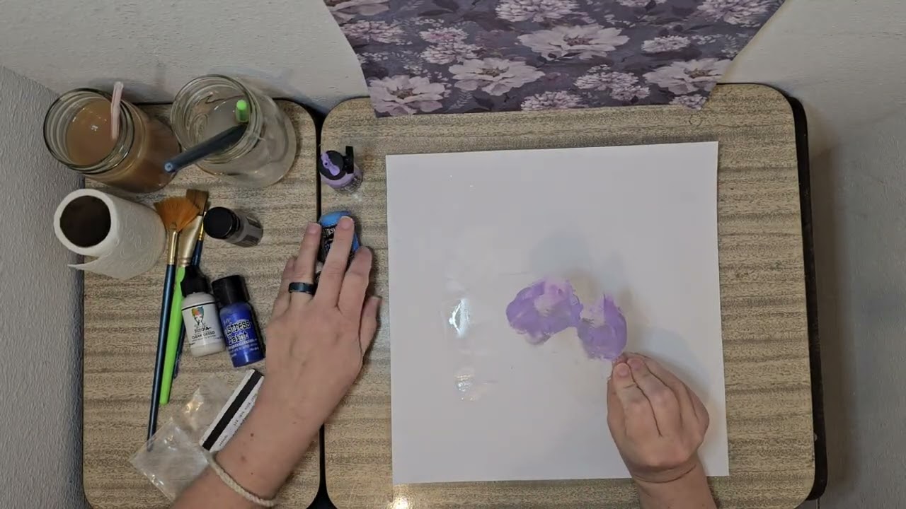 Smooshing Technique - Using Creative Memories Cardstock