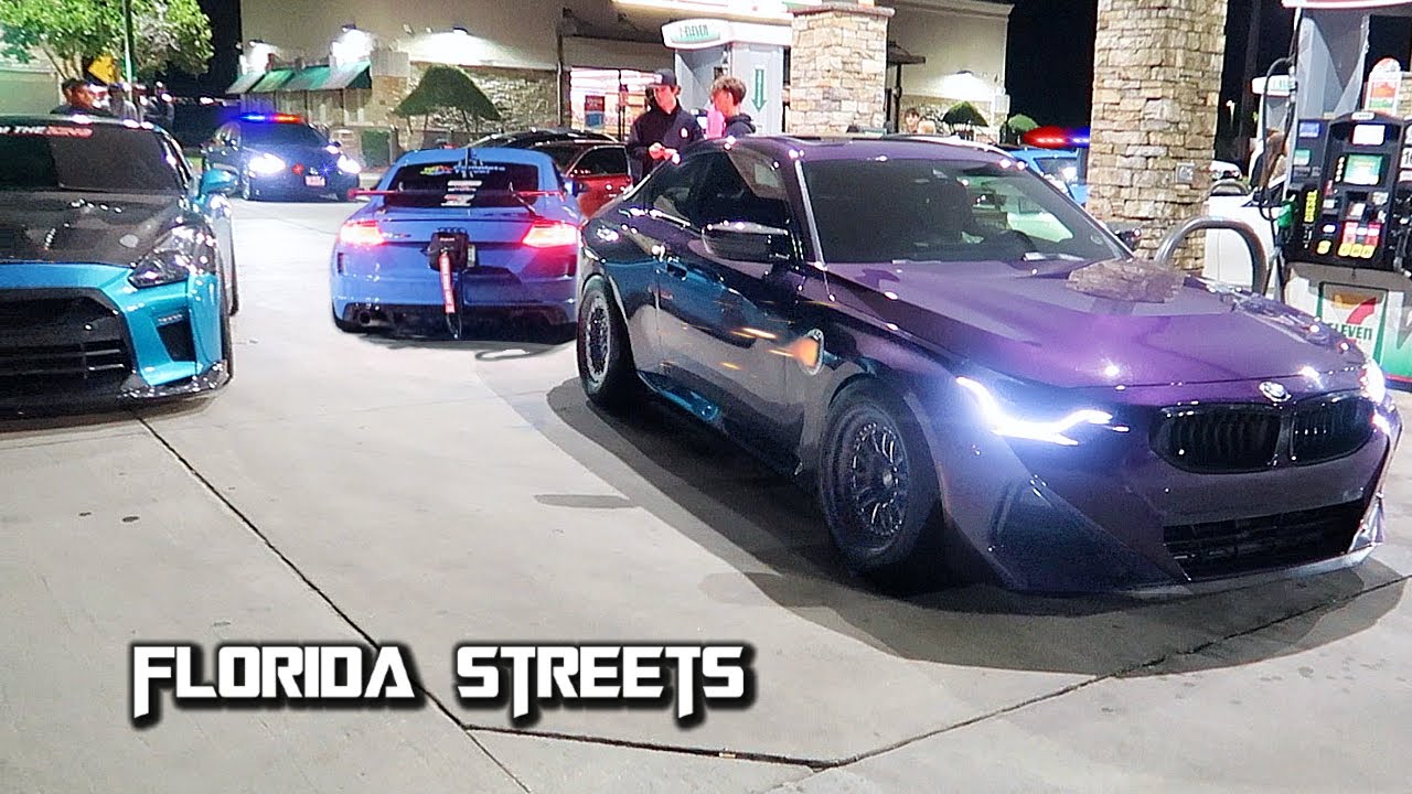 STREET RACERS TAKE OVER THE HIGHWAY! *All Night Street Action!!*