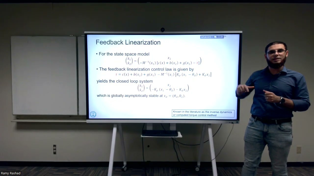 SCE 594 Lecture 24: Impedance Control I
