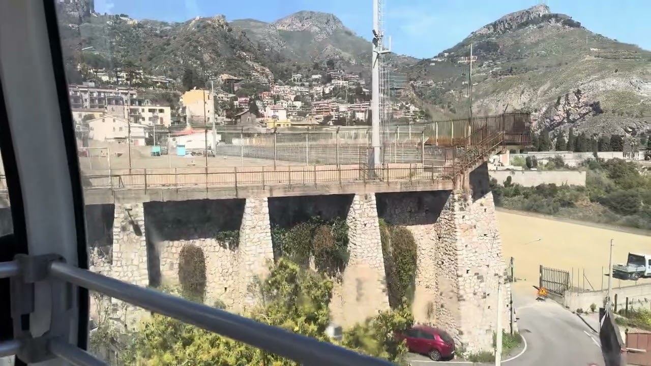 Italy Sicily Taormina Cable car