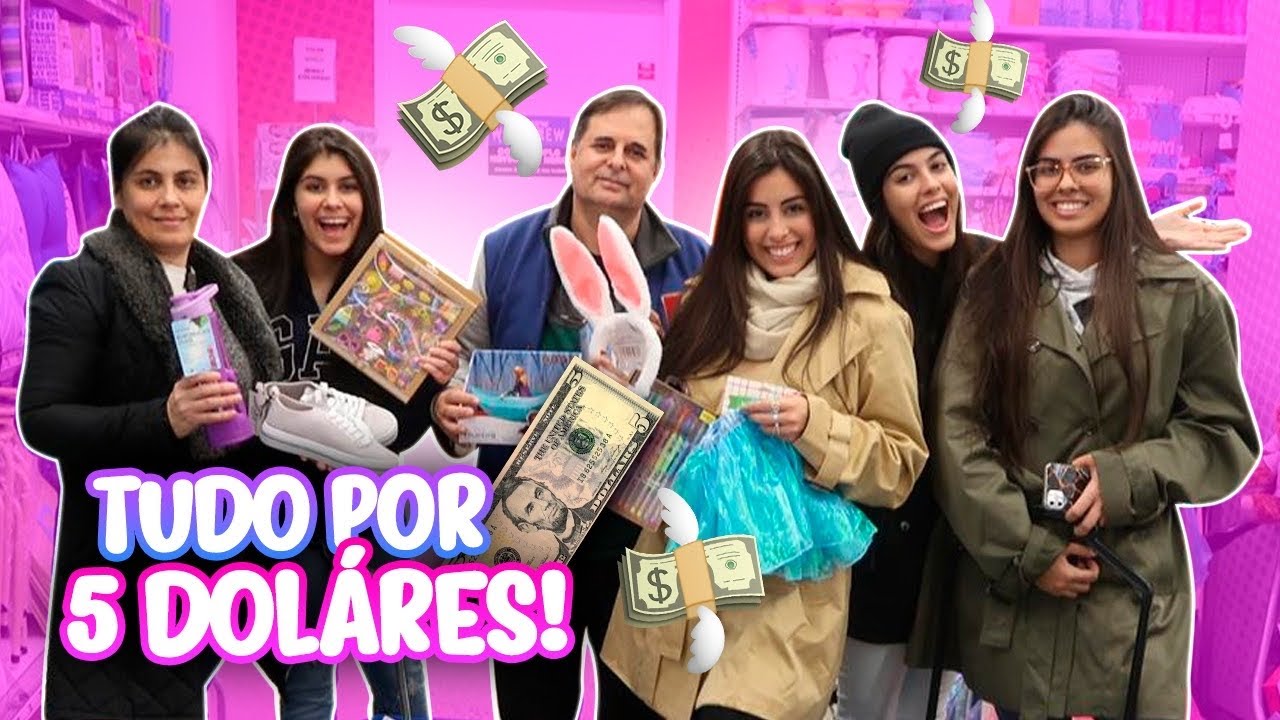 DESAFIO: FOMOS NA LOJA DE TUDO POR 5 DÓLARES EM NOVA YORK - quem comprou as melhores coisas?
