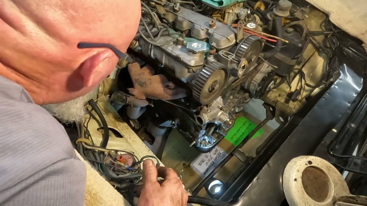 Fiat 124  Spider 2000,  EGR and smog pump delete, desmogging the engine, desmogification,