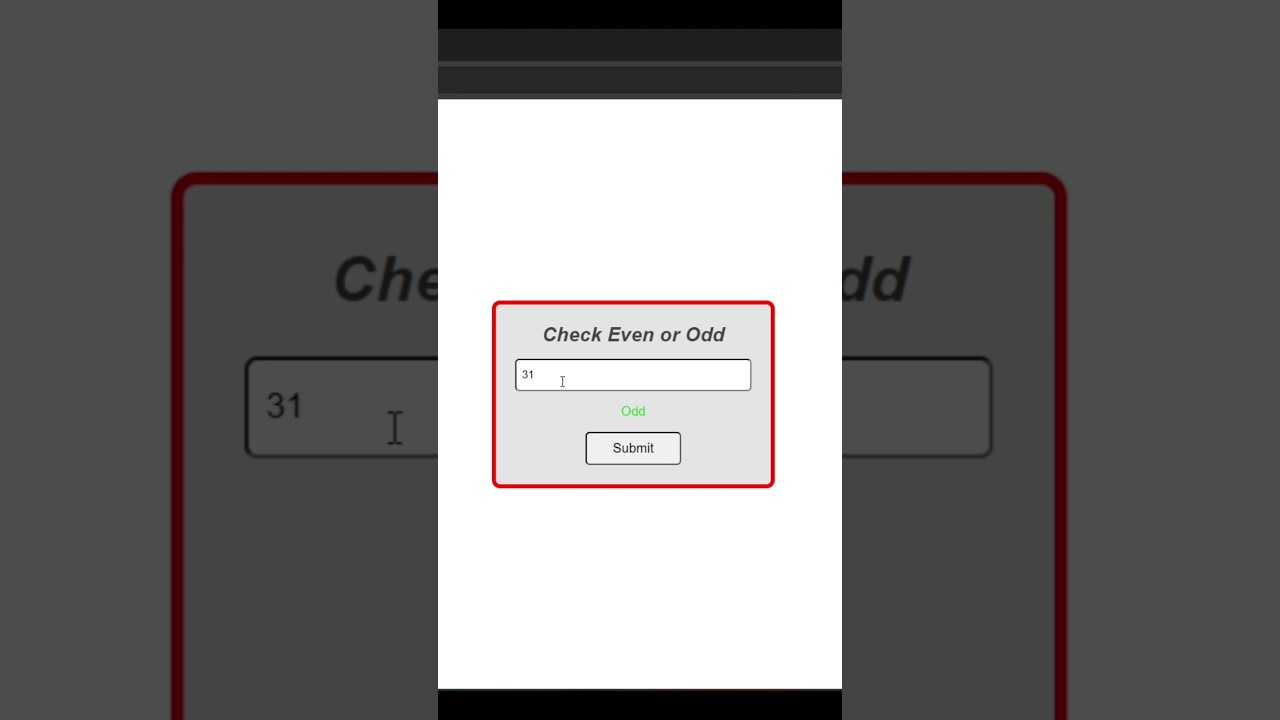 How to Check a Number is Odd or Even Using JavaScript #astechmaster