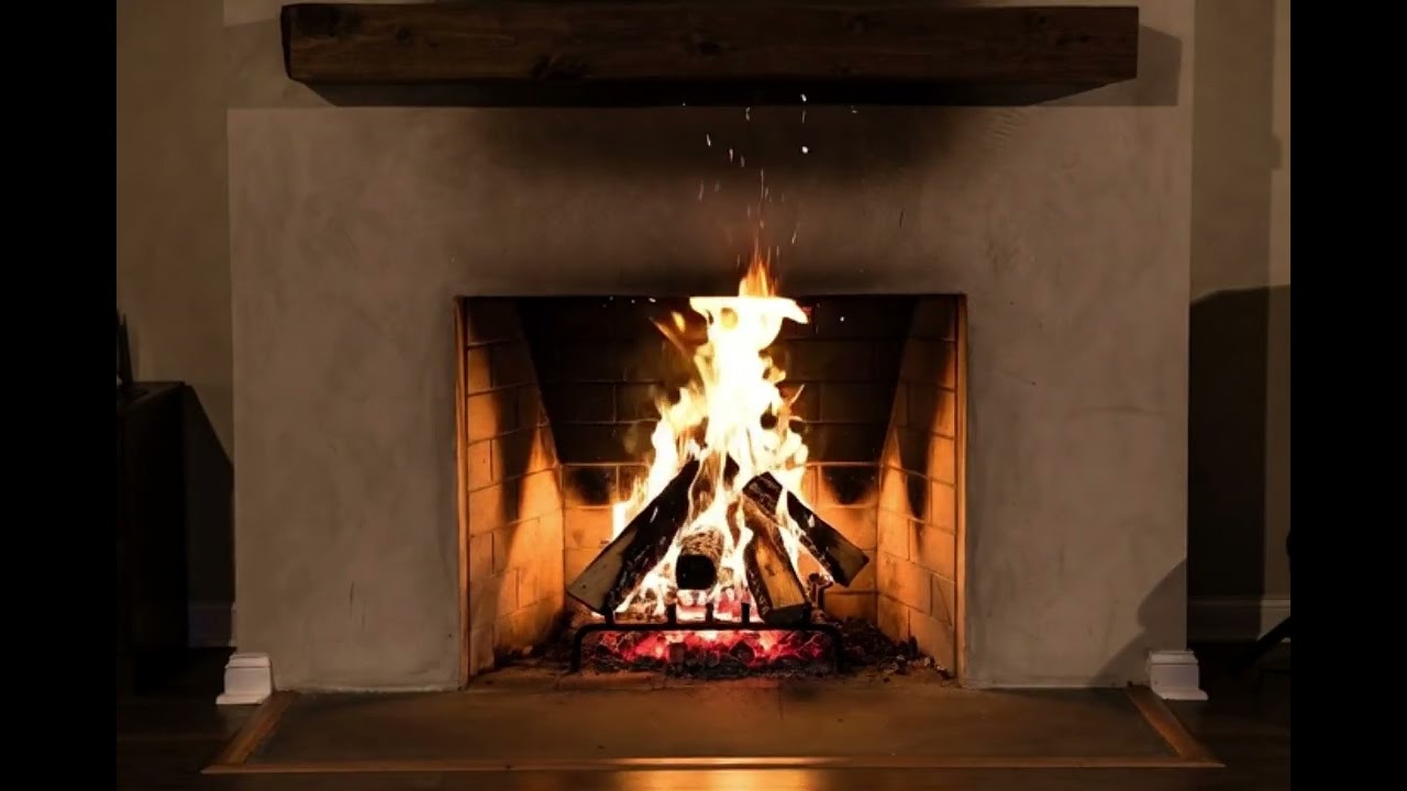 2 Hours Cozy Fireplace Sounds 🔥 Relaxing Log Crackling ASMR | 벽난로 장작소리 | 暖炉の音 🌙, 🎧