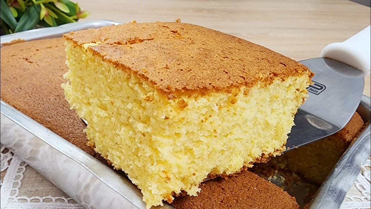 O MAIS FÁCIL E GOSTOSO BOLO DE FUBÁ QUE EXISTE - BOLO 5 MEDIDAS