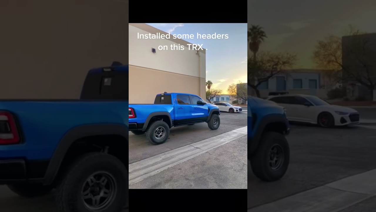 We did some headers on this Ram TRX.    She’s angry now .