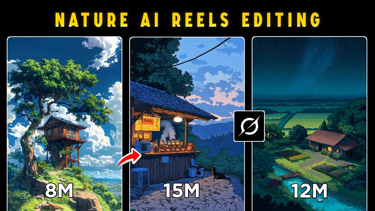 Create Peaceful AI Nature Reels | AI Nature Video Editing Tutorial