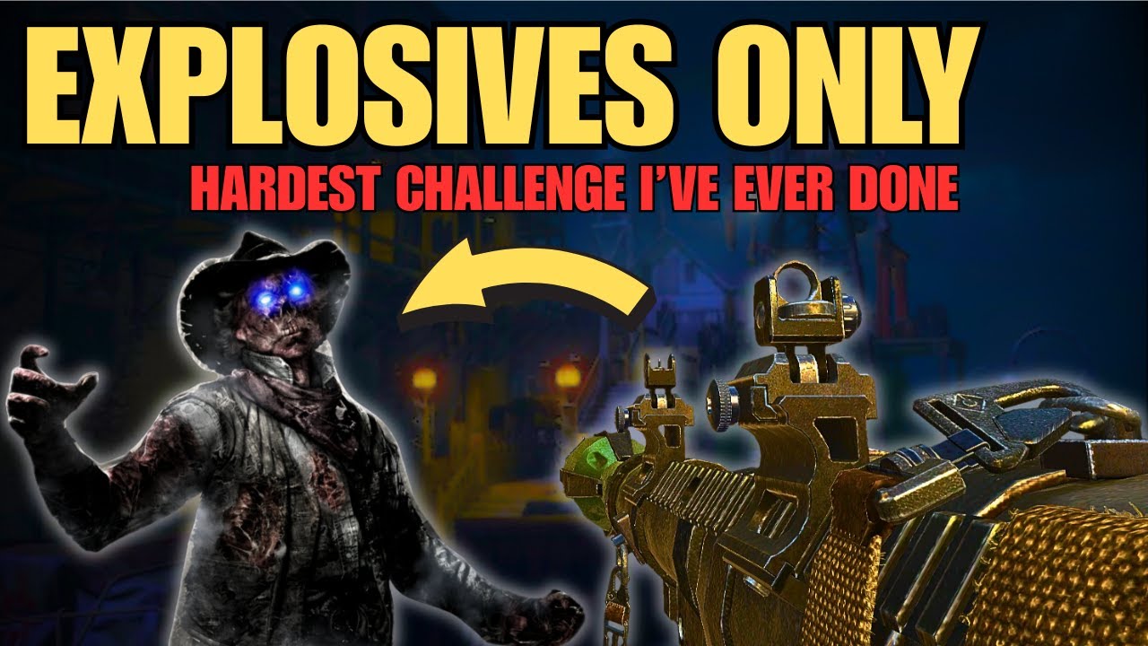 Explosives Only, BO2 Zombies - MOB OF THE DEAD (hardest challenge i've ever done)