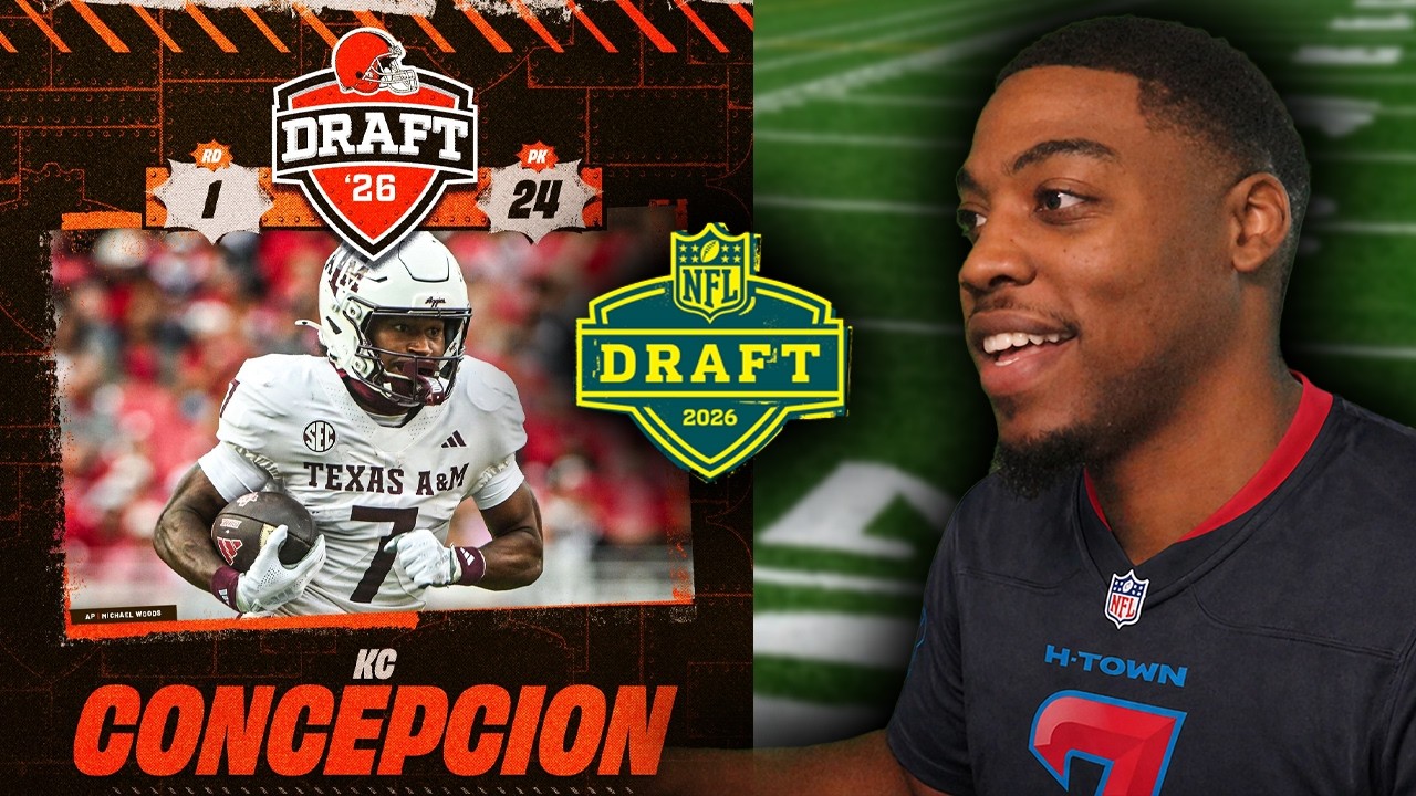 KC Concepcion Highlights Reaction | Cleveland Browns - NFL Draft 2026