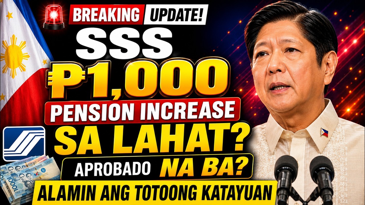 🚨 BREAKING UPDATE! SSS ₱1,000 PENSION INCREASE SA LAHAT APROBADO NA BA Alamin Ang Totoong Katayuan