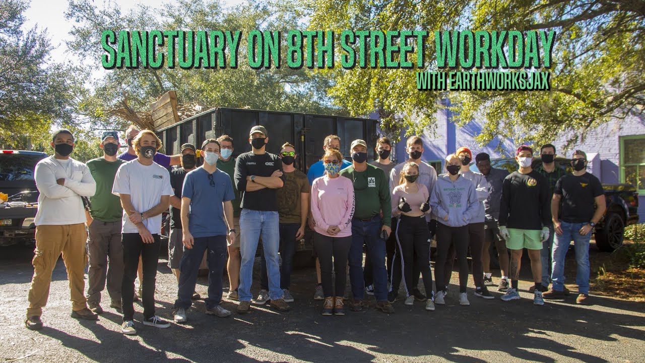 Sanctuary on 8th Street Volunteer Day with Earth Works of Jacksonville