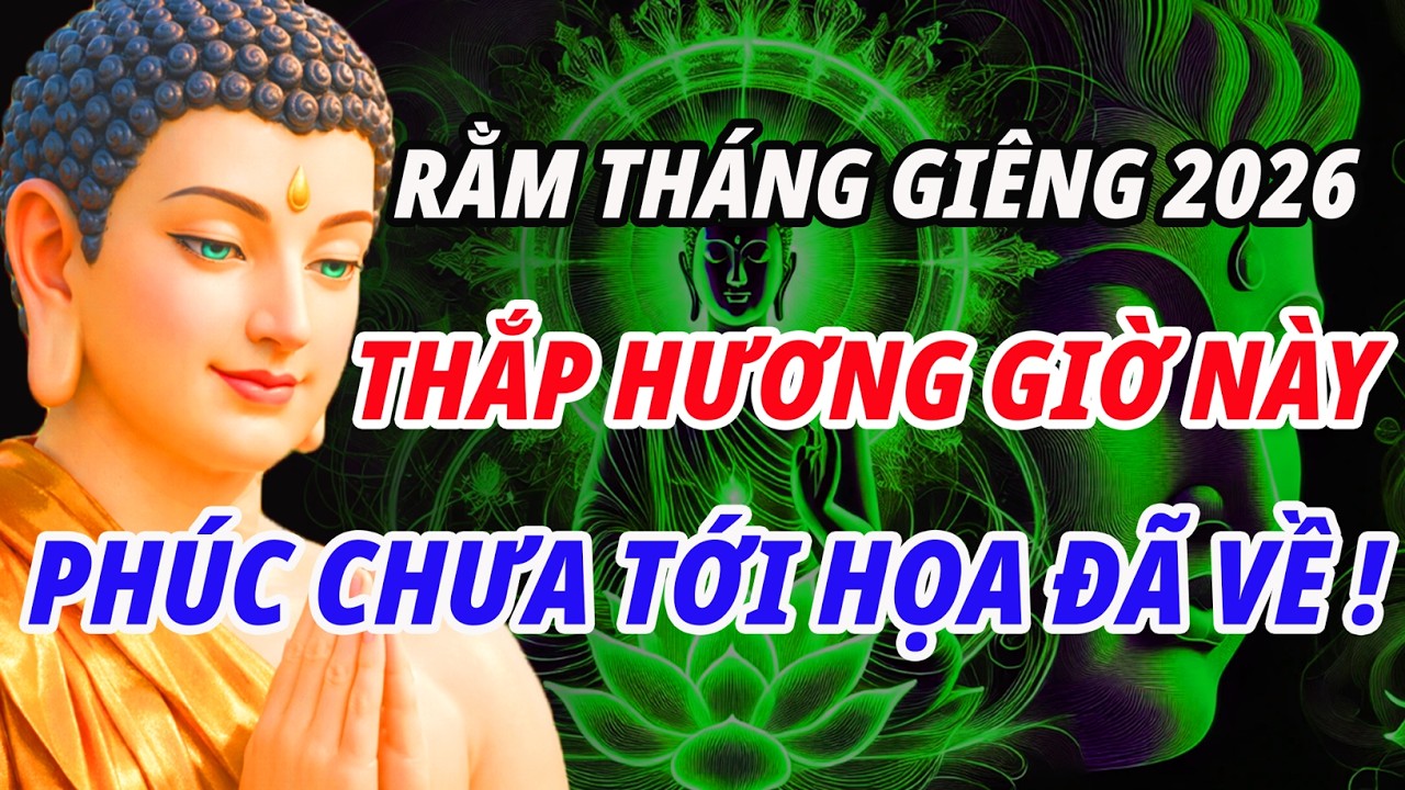 Rằm Tháng Giêng 2026 - CẤM Thắp Hương Giờ Này Kẻo Đại Họa Ập Đến, Tiền Bạc Đội Nón Ra Đi!