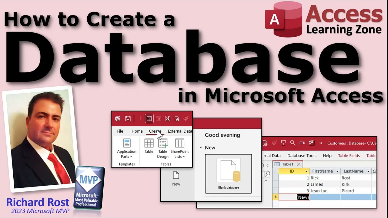 Как создать базу данных в Microsoft Access
